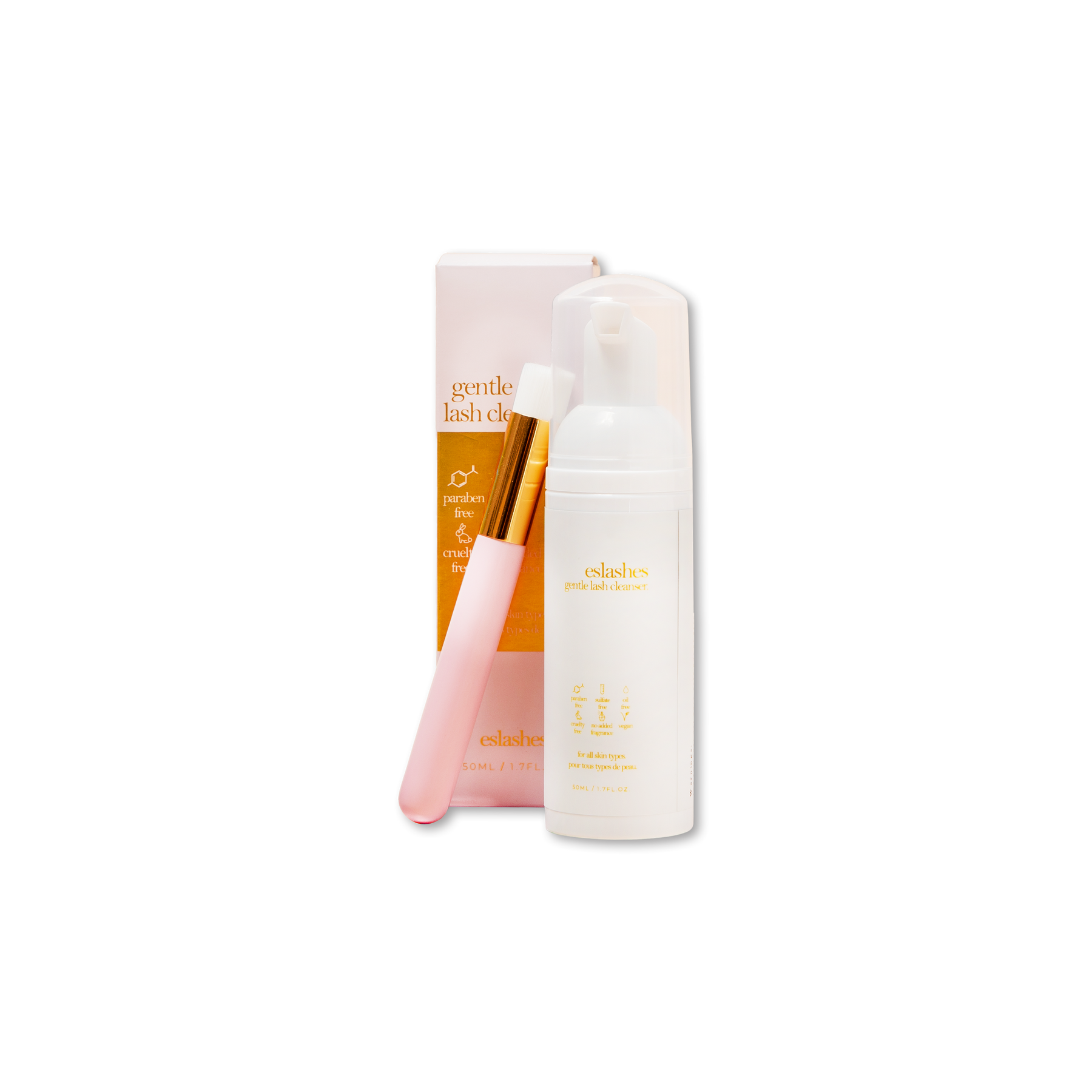 Gentle lash cleanser